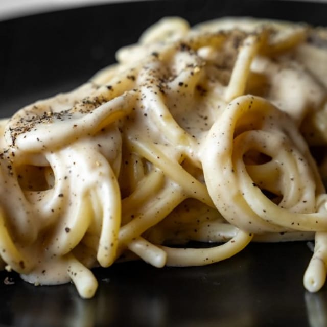 BUCATINI CACIO E PEPE.