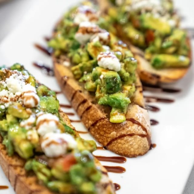  AVOCADO BRUSCHETTA.